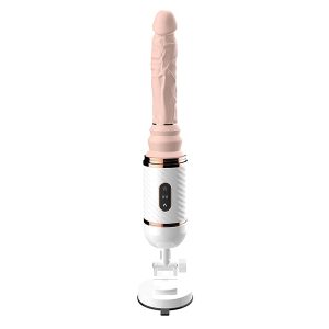 Dildo com vibração e movimento automático
